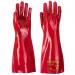 Portwest Grip 12 PVC Gauntlet 45cm XL Red (Pack of 12) POW44845