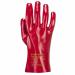 Portwest Grip 12 PVC Gauntlet 27cm XL Red (Pack of 12) POW69007