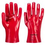 Portwest Grip 12 PVC Gauntlet 27cm XL Red (Pack of 12) POW69007