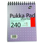 Pukka Pad Ruled Wirebound Metallic Shortie Notebook 240 Pages A5 (Pack of 3) SM024 PP00009