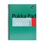 Pukka Pad Ruled Wirebound Metallic Jotta Notebook 200 Pages A4 (3 Pack) JM018 PP00022