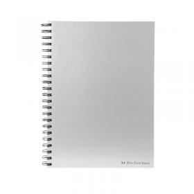 Pukka Pad Silver Ruled Wirebound Notebook 160 Pages A4 (Pack of 5) WRULA4 PP00042