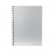 Pukka Pad Silver Ruled Wirebound Notebook 160 Pages A4 (Pack of 5) WRULA4 PP00042