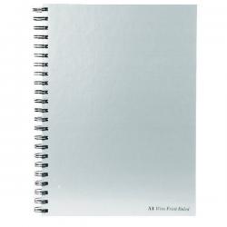 Pukka Pad Silver Ruled Wirebound Notebook 160 Pages A4 (Pack of 5) WRULA4 PP00042