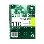 Pukka Pad Recycled Ruled Wirebound Notebook 110 Pages A4 (Pack of 3) RCA4100 PP00127