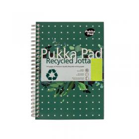 Pukka Pad Recycled Ruled Wirebound Notebook 110 Pages A5 (3 Pack) RCA5110 PP00128