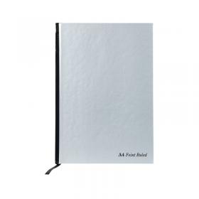 Pukka Pad Silver Ruled Casebound Notebook 192 Pages A4 (Pack of 5) RULA4 PP00134