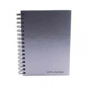 Pukka Pad Silver Ruled Wirebound Notebook 160 Pages A5 (Pack of 5) WRULA5 PP00145