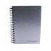 Pukka Pad Silver Ruled Wirebound Notebook 160 Pages A5 (Pack of 5) WRULA5 PP00145