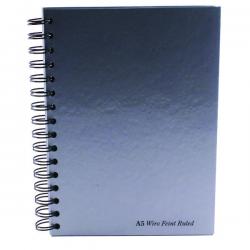 Pukka Pad Silver Ruled Wirebound Notebook 160 Pages A5 (Pack of 5) WRULA5 PP00145