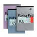 Pukka Pad Ruled Metallic Four-Hole Refill Pad Top Bound 160 Pages A4 (6 Pack) 801 PP00161