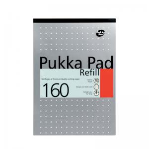 Pukka Pad Ruled Metallic Four-Hole Refill Pad Top Bound 160 Pages A4 6