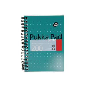 Photos - Notebook Pukka Pad Ruled Wirebound Mettalic Jotta Notepad 200 Pages A6 Pack of 