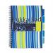 Pukka Pad Stripes Polypropylene Project Book 250 Pages A4 Blue/Pink (3 Pack) PROBA4 PP00261