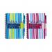 Pukka Pad Stripes Polypropylene Project Book 250 Pages A4 Blue/Pink (3 Pack) PROBA4 PP00261