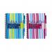 Pukka Pad Stripes Polypropylene Project Book 250 Pages A4 BluePink (3 Pack) PROBA4 PP00261