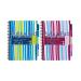 Pukka Pad Stripes Polypropylene Project Book 250 Pages A4 Blue/Pink (Pack of 3) PROBA4