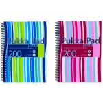 Pukka Pad Stripes Polypropylene Wirebound Jotta Notebook 200 Pages A5 Blue/Pink (Pack of 3) JP021 PP00511