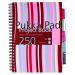 Pukka Pad Stripes Wirebound Hardback Project Notebook 250 Pages A4 Blue/Pink (Pack of 3) CBPROBA4