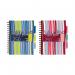 Pukka Pad Stripes Wirebound Hardback Project Notebook 250 Pages A5 BluePink (3 Pack) CBPROBA5 PP00659