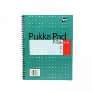 Pukka Pad Square Wirebound Metallic Jotta Notepad 200 Pages A4 Pack of