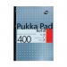 Pukka Pad Ruled Metallic Four-Hole Refill Pad Side Bound 400 Pages A4 (5 Pack) REF400 PP01380