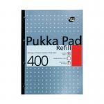 Pukka Pad Ruled Metallic Four-Hole Refill Pad Side Bound 400 Pages A4 (5 Pack) REF400 PP01380