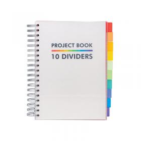 Pukka Pads Pukka Project Book with 10 Dividers B5 White 9603-PB PP09603