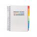 Pukka Pads Pukka Project Book with 10 Dividers B5 White 9603-PB PP09603