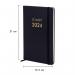 Pukka Pad Carpe Diem 2024 Diary Week To View Softcover 130x210mm Black 9806-CD PP09806
