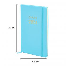 Pukka Pad Carpe Diem 2024 Diary Softcover 130x210mm Blue 9808-CD PP09808