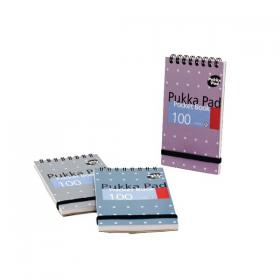 Pukka Pad Ruled Wirebound Pocket Notebook 100 Pages A7 Metallic (Pack of 6) 6254-MET PP16254