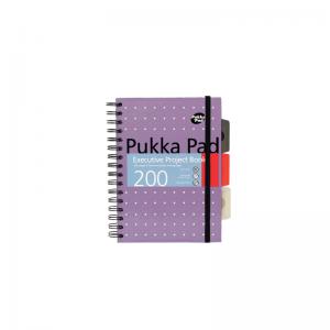 Pukka Pad Executive Ruled Wirebound Project Book A5 3 Pack 6336-MET