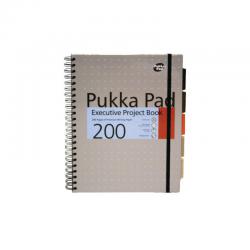 Pukka Pad Executive Ruled Wirebound Project Book A4 (3 Pack) 6970-MET PP16970