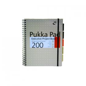 Pukka Pad Executive Ruled Wirebound Project Book A4 (Pack of 3) 6970-MET PP16970