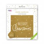 Napkins 2-Ply Merry Christmas Pk16