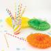 Striped Drinking Straws Ast Pk50