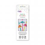 Pukka Party Umbrella Drinking Straws Assorted (Pack of 12) PTY579 PP18311