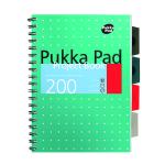 Pukka Pad Metallic Cover Wirebound Project Book A4+ (Pack of 3) 8521-MET PP18521