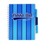 Pukka Pad Vogue Wirebound Project Book A5 Blue (Pack of 3) 8540-VOG PP18540