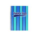 Pukka Pad Vogue Wirebound Jotta Pad A5 Blue (Pack of 3) 8544-VOG PP18544