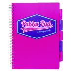 Pukka Pad Vision Wirebound Project Book A4 Pink (Pack of 3) 8609-VIS PP18609