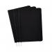 The Pukka Pukka Pads Pukka Softcover Journal Black (3 Pack) features a sleek and professional black cover. The journal has a soft, supple texture and comes in a convenient three-pack. It is perfect for taking notes, journaling, or sketching.