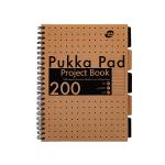 Pukka Pad Kraft Project Book A4 (Pack of 3) 9566-KRA PP19566