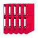 Pukka Brights Lever Arch File A4 Red (Pack of 10) BR-7758