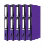 Pukka Brights Box File Foolscap Purple (10 Pack) BR-7778 PP37778