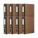 Pukka Recycled Box File Foolscap Kraft (Pack of 8) RF-9487 PP39487