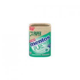 Mentos Pure Fresh Spearmint Gum x50 pieces Paper Bottle (Pack of 6) 9063001 PR95758