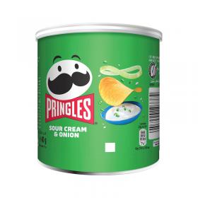 Pringles Sour Cream and Onion Crisps 40g (Pack of 12) 7000279000 PRN10762
