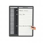Indesign 20 Names InOut And Drywipe Board Grey WPITDW20 PS22001